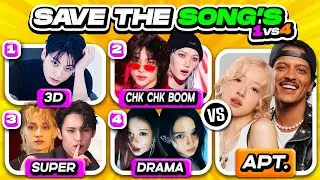 4 vs 1 KPOP SONG: Save One, Drop One 💖 KPOP QUIZ 2025