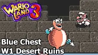 Wario Land 3 - W1 Desert Ruins - Blue Chest