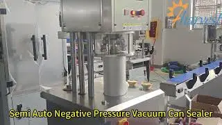 Vacuum Bowl Can Seamer Demo - Semi-Auto Negative Pressure Sealing at Work! #vacuumcansealer