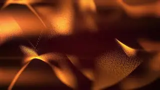 Relaxing abstract golden waves glowing loop video