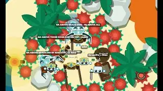 🏆Starve.io Raiding 2 Bases and BR TEAM AGAIN🏆