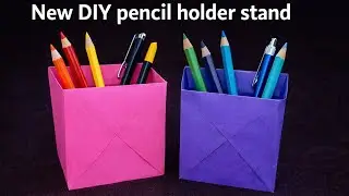 New DIY Pencil Holder Stand | Easy Paper Craft Idea ✏️🎨