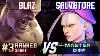 SF6 ▰ BLAZ (#3 Ranked Sagat) vs SALVATORE (Cammy) ▰ High Level Gameplay