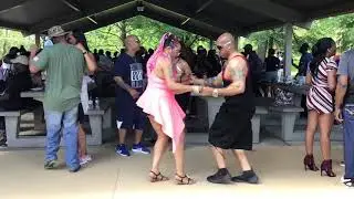 14cSTEPAGANZA 2019 TEN YEAR ANNIV COOKOUT SET(5/25/19). Dancers are Queen Nefertiti Beautiful One &