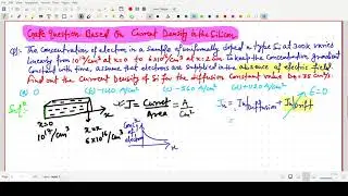 Current Density in Semiconductor Based Gate Question with Solution and Concept