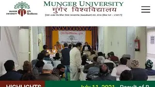 Munger University Result ka notification kaise check kare