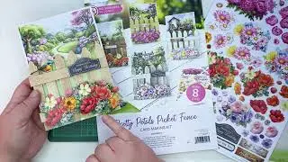 Pretty Petals Picket Fence Card Kit by Katy Sue – A Lovely Cardmaking Set | The Craft Corner