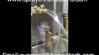 low investment how to spraying metallizing coating glass equipment UV spray paiting line