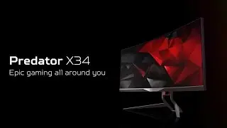Predator X34 &ndash; epic gaming all around you