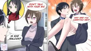 [Manga Dub] A junior employee was jealous because I was going to meet with my ex... [RomCom]