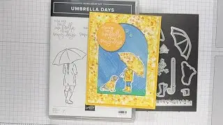 Stampin’ Up! Umbrella Days Card Tutorial #diy #papercrafting #patternedpaper #cardmaking
