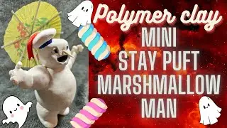 How to make the cutest mini stay puft marshmallow man from Ghostbusters