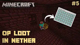 I found op loot in nether  - Gameplay #5 | Minecraft: pocket edition | Minecraft Gameplays