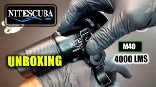 NITESCUBA M40 TECH DIVE LIGHT UNBOXING