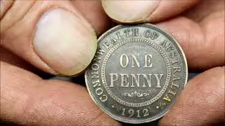 Cleaning Corroded Coins 1912 H Penny ☆ Electric Clean Up Time ☆ @HowardsCoinFinds