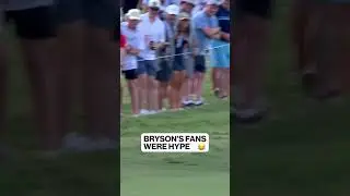 Bryson DeChambeau's FANS WERE HYPE 😂 #liv #golf #livgolf #brysondechambeau #golfer #fans