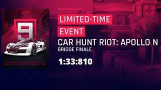 Asphalt 9| Apollo N Car Hunt Riot TLE Run (Bridge Finale) [1:33:810]