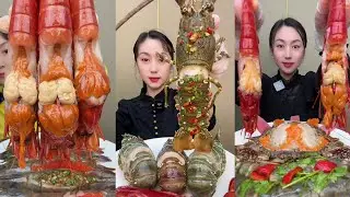 Yummy #589 Eat Lobster 🦞, Shrimp 🍤🦐, ..{ seafood 🦐 🦐 } #mukbang #seafood #yummyfood