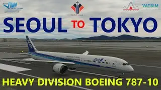 MSFS | Boeing 787-10 Heavy Division B78XH Ops - Seoul Incheon to Tokyo Narita [Drzewiecki Design]
