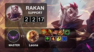 Support Rakan vs Leona - LOL EUW Master Season 12 Patch 12.4
