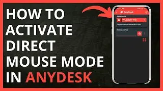 How To Activate Direct Mouse Mode in Anydesk in 2024