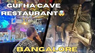 Cave Restaurant Hangout Spot in Bangalore 🤯 #Gufharestaurant #vlog #jackslifestyle