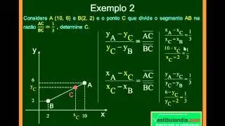 Matemática - Aula 53 - Geometria Analítica - Razão de Secção - Parte 1
