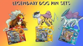 SUICUNE RAIKOU AND ENTEI PIN SETS UNBOXING *9 BOOSTER PACKS*