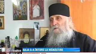 Iulia Ionescu s-a întors la mănăstire!