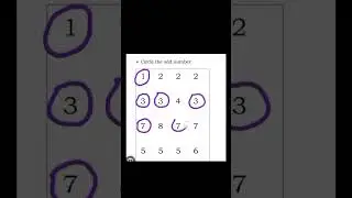 Circle the odd numbers #odd #shorts #youtubeshorts #shortvideo #viral