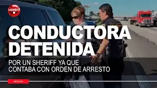 Detención en Vivo: Sheriff Arresta a Conductora con Orden Pendiente