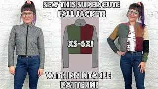 Super Cute Fall Zipper Jacket Sew Along With Printable Pattern!