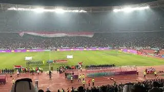 65000 fans sing Iraq anthem before Iraq 5-0 Yemen in Gulf Cup in Basra International Stadium