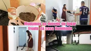 Rotina,Mudamos o quarto das meninas, Marido instalou refletores,aspirador de pó arrumado|LAÍS VELOSO