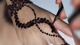 simple elegant henna design #hennashorts#mehndishorts