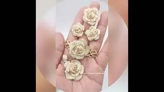 Sophisticated set diamond #jewelry #diamond #gold #reels #live #viral #gemstone #set #bridal #usa