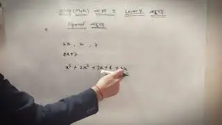 7 - कक्षा 9 के लिए गणित, बहुपद, प्रश्नावली 2.1 Lec 7, Math for class 9, Polynomials, Exercise 2.1