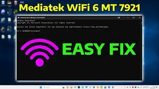 How To Fix Mediatek WiFi 6 MT 7921 Not Working