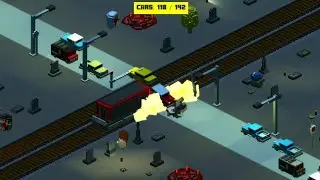 Railroad Crossing ACCIDENT: Red Car Breaks Down on Tracks