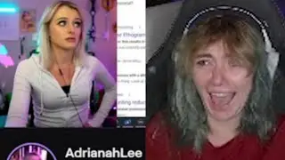 JustAMinx LAUGHS at AdrianahLee SA Story in DELETED Stream! (Mizkif CrazySlick Cover up)