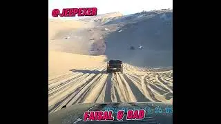 Jeep vs Oman Sand Dunes 🔥 Extreme 4x4 Power & Dune Climbing Challenge #shorts  #jeep #oman #4x4