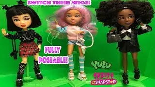 New! #SNAPSTAR Fully Articulating! Super Poseable Dolls Wigs, Outfits, Stand, Green Screen Tubey