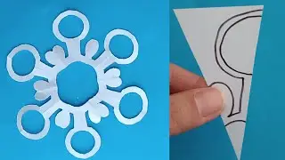 Paper snowflake #How to make easy paper snowflakes #christmas decoration ideas#part302