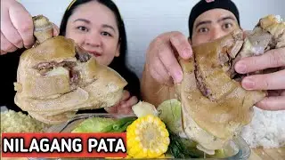 NILAGANG PATA NG BABOY | PUTOK BATOK FILIPINO FOOD | MUKBANG PHILIPPINES collab @CoachFoodie