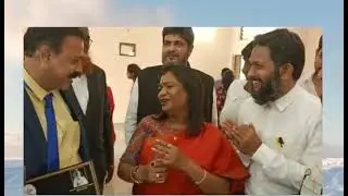 International Urdu conference poster release by GHMC Mayor