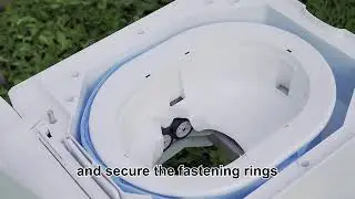 Dry Flush Toilet, Portable Toilet for Camping & Outdoor [Odorless & One-click Flushing]