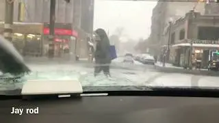 New York city&rsquo;s first snowfall of 2018