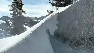 Backcountry skiing, January 2026, Sierra Nevada mountains 