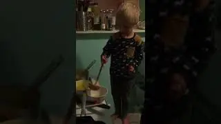 David ladling soup
