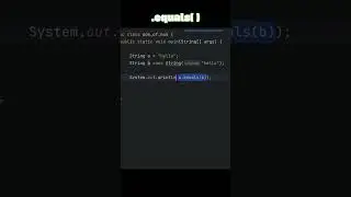 Java .equals() Method Explained with Memory Difference 💡 | Java for Beginners #javaprogramming